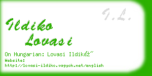 ildiko lovasi business card